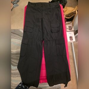 Women's Versatile Black Cargo Pants